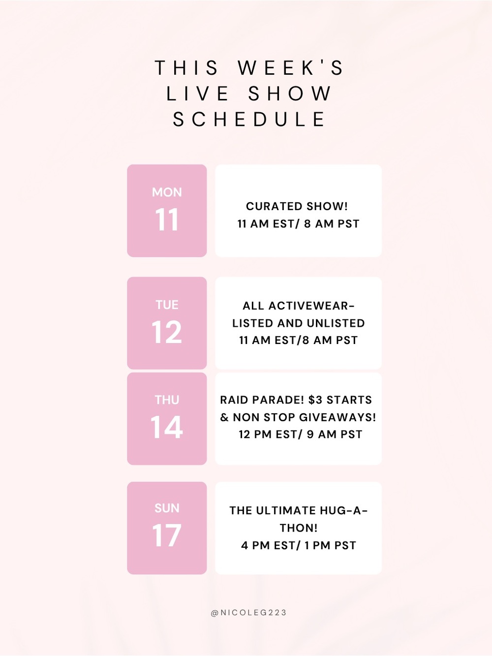 @Nicoleg223 Nicole is Live 💕🛍️ - Picture 2 of 4
